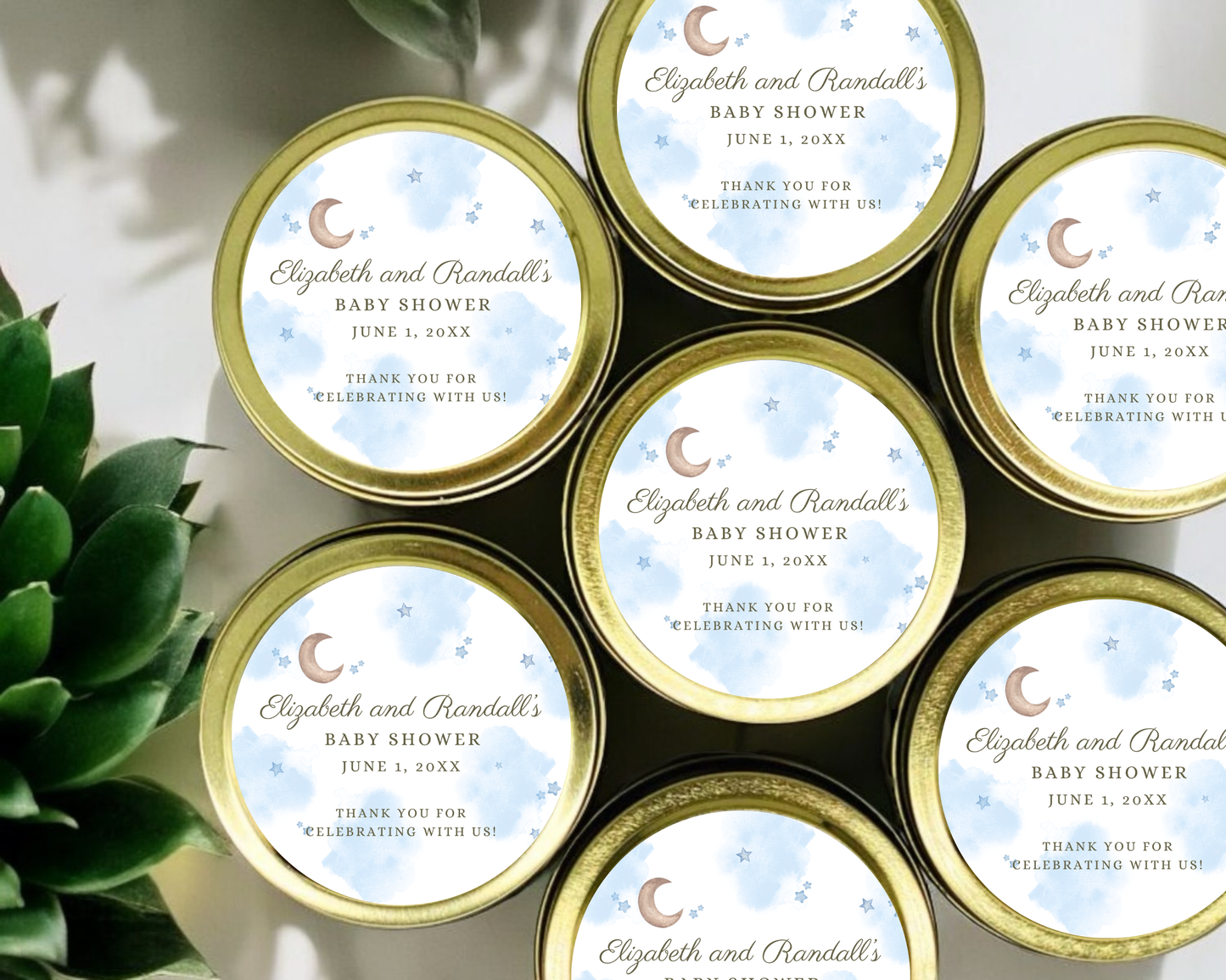 Cloud Nine - Baby Shower Soy Wax Candle - Set of 1