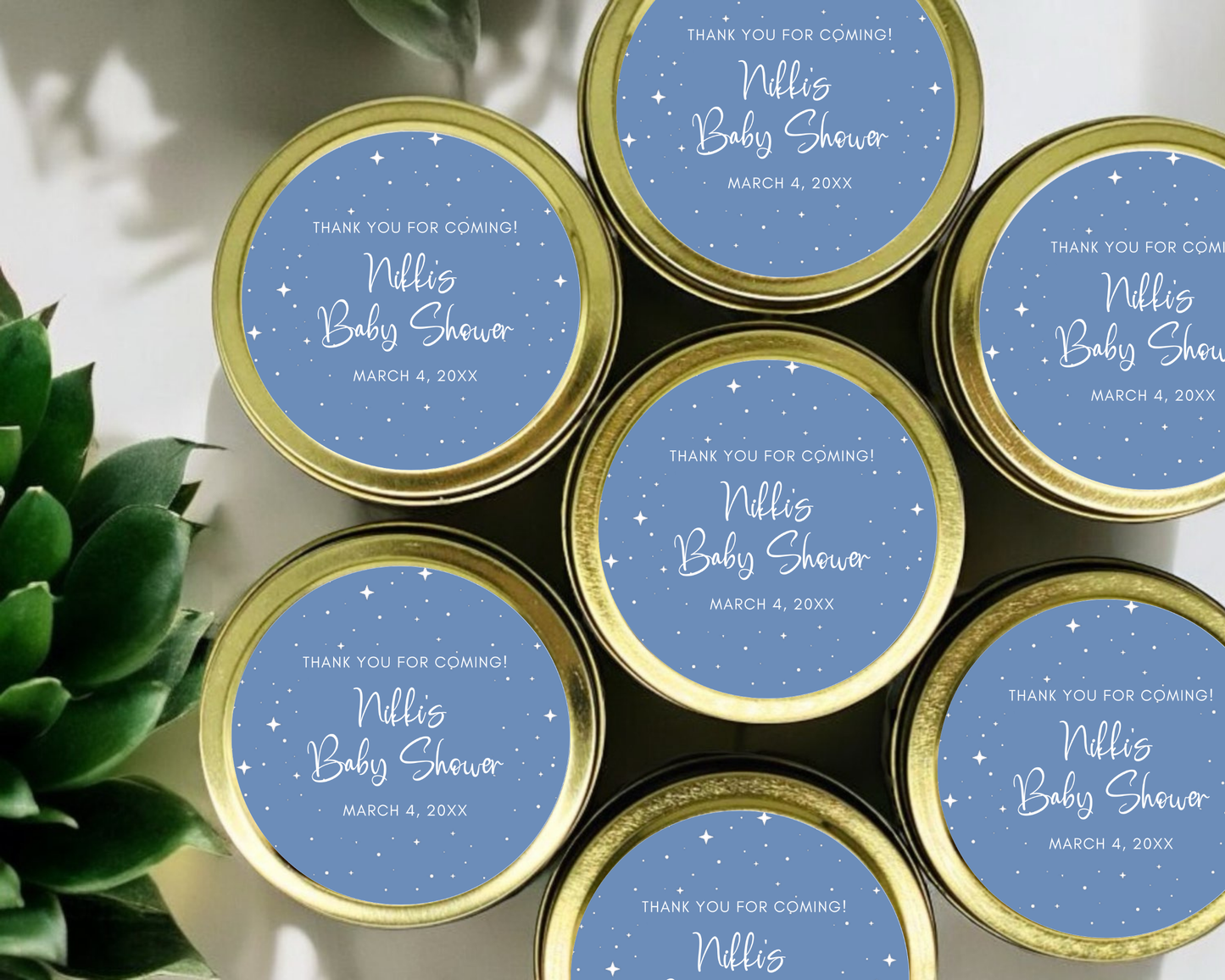 Twinkle Twinkle - Baby Shower Soy Wax Candle - Set of 1