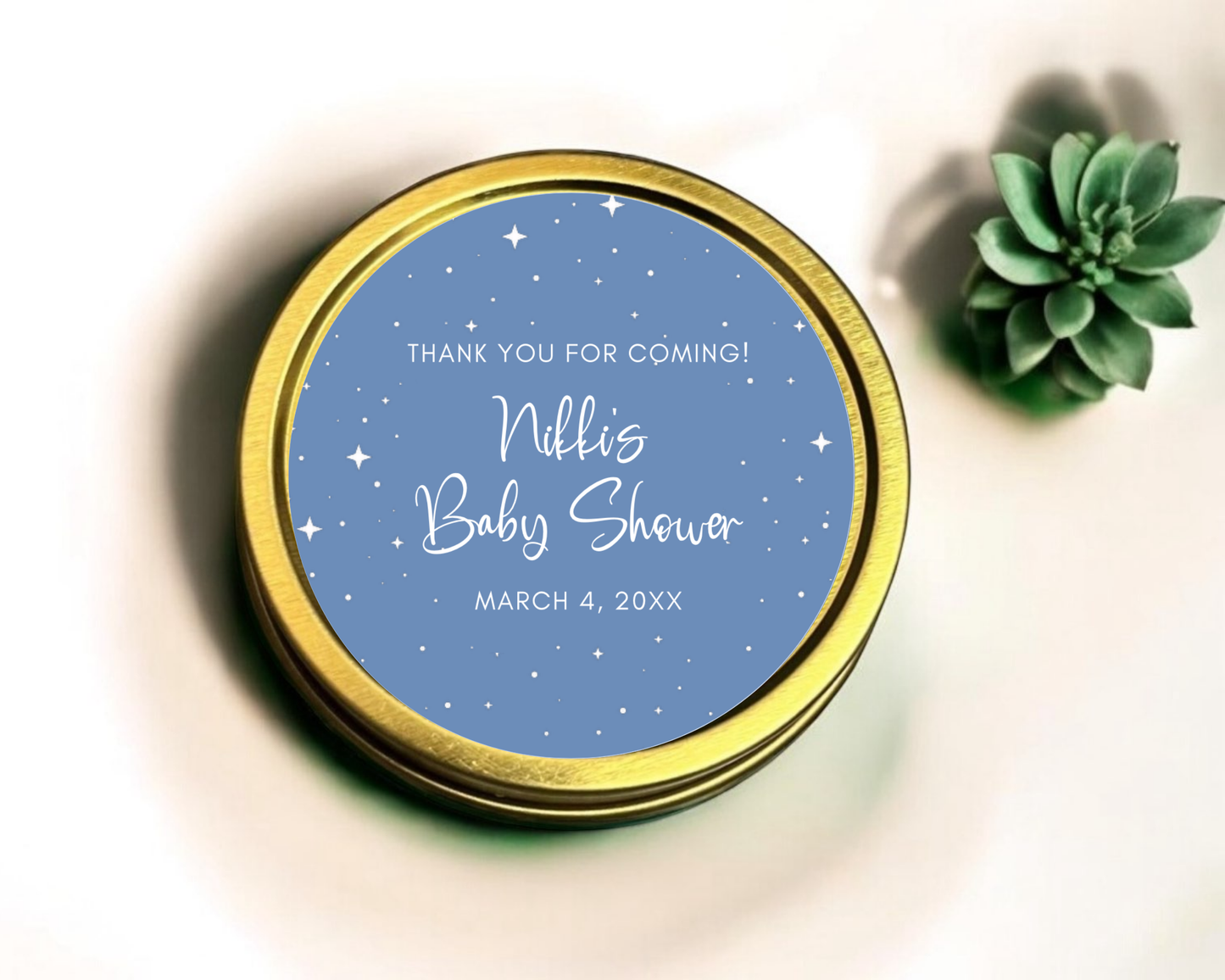 Twinkle Twinkle - Baby Shower Soy Wax Candle - Set of 1