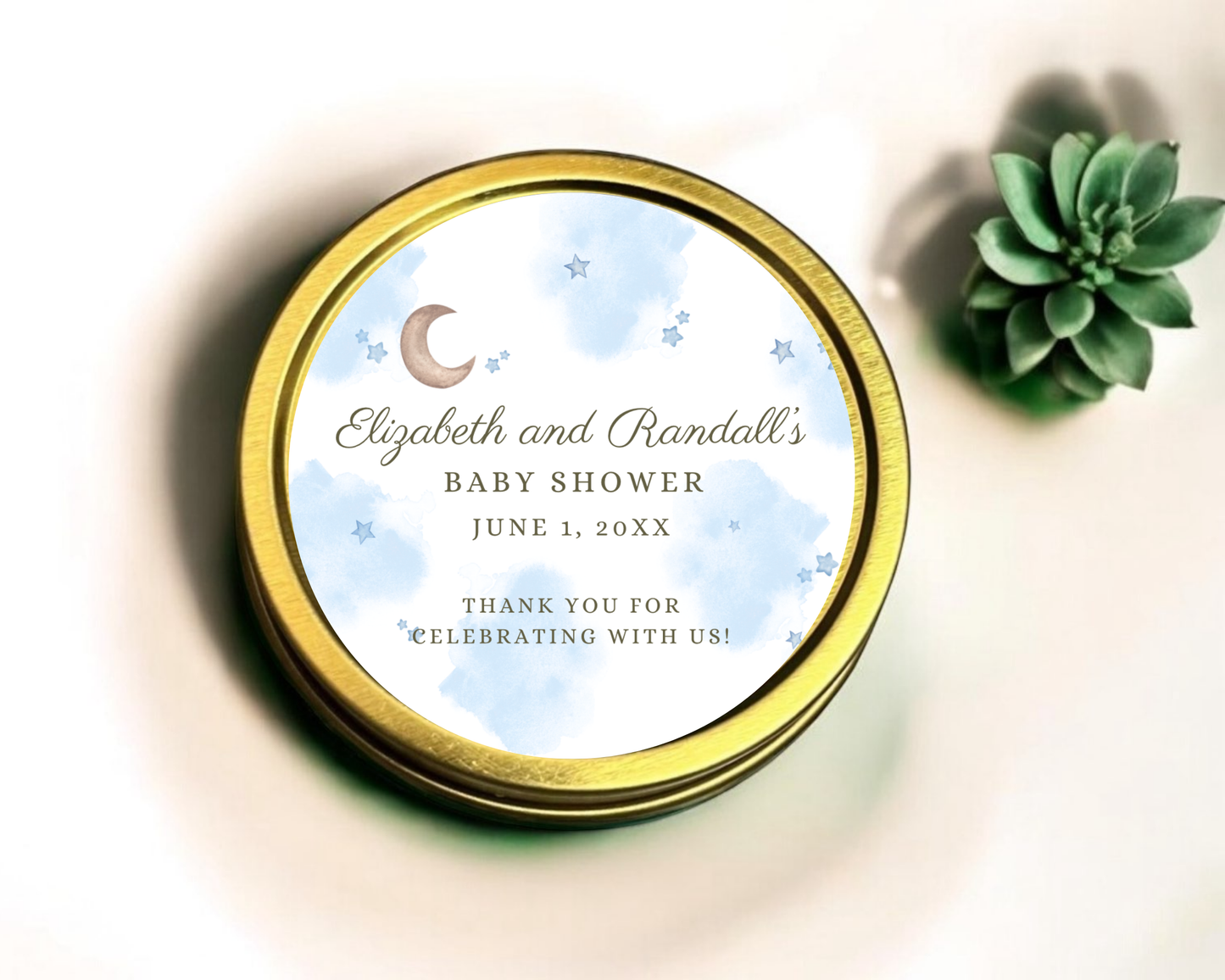 Cloud Nine - Baby Shower Soy Wax Candle - Set of 1