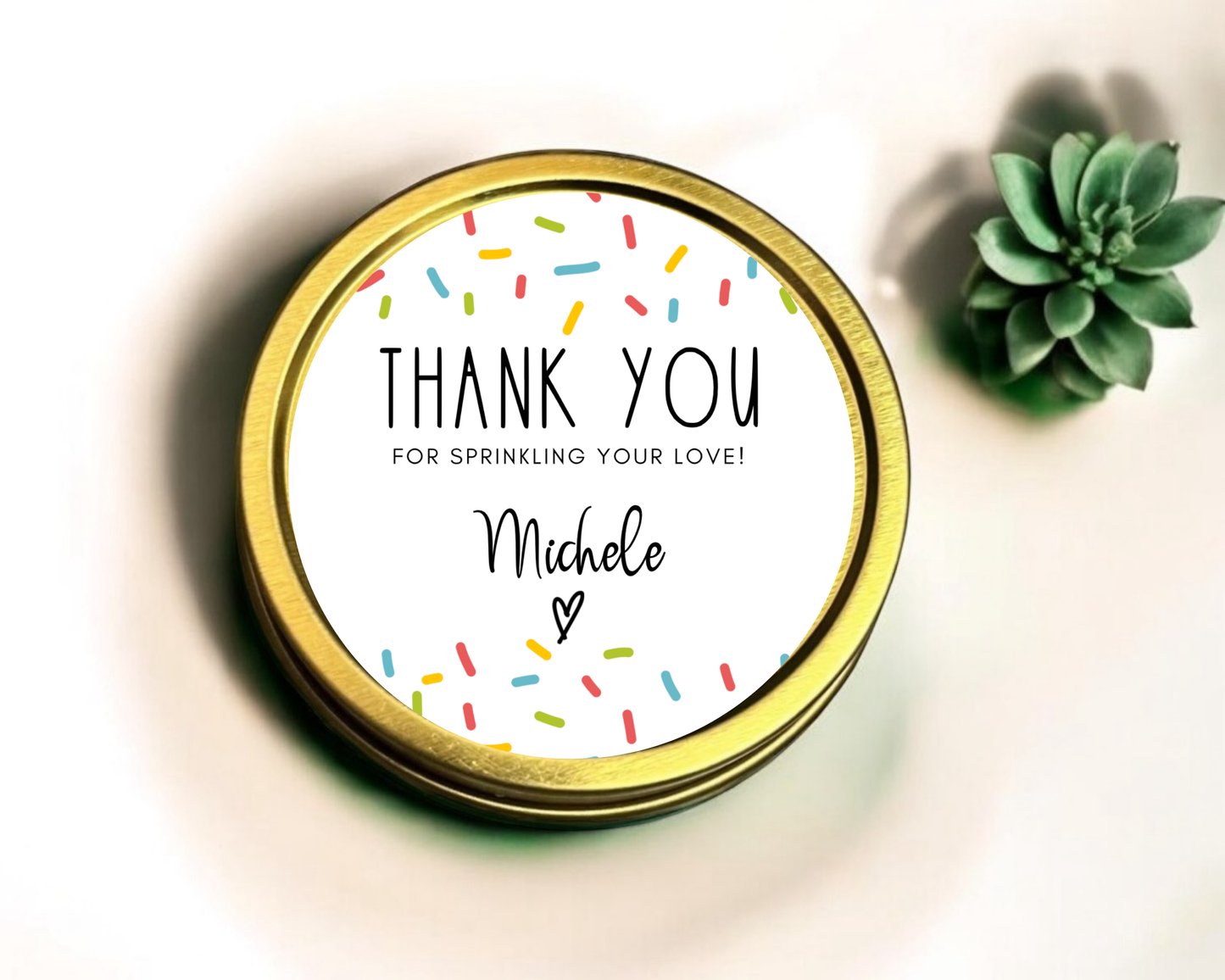 Sprinkle - Baby Shower Soy Wax Candle - Set of 1