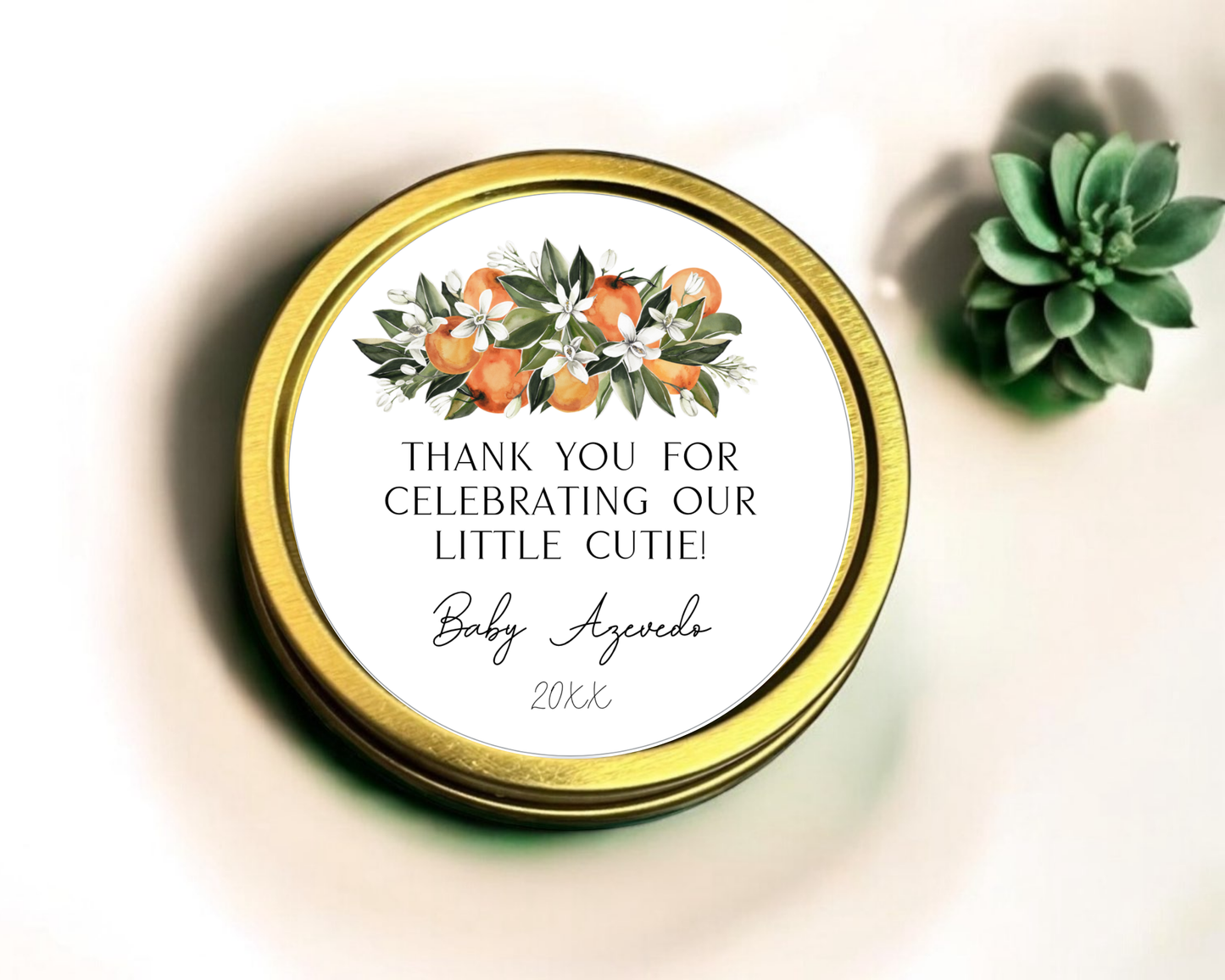 Cutie - Baby Shower Soy Wax Candle - Set of 1