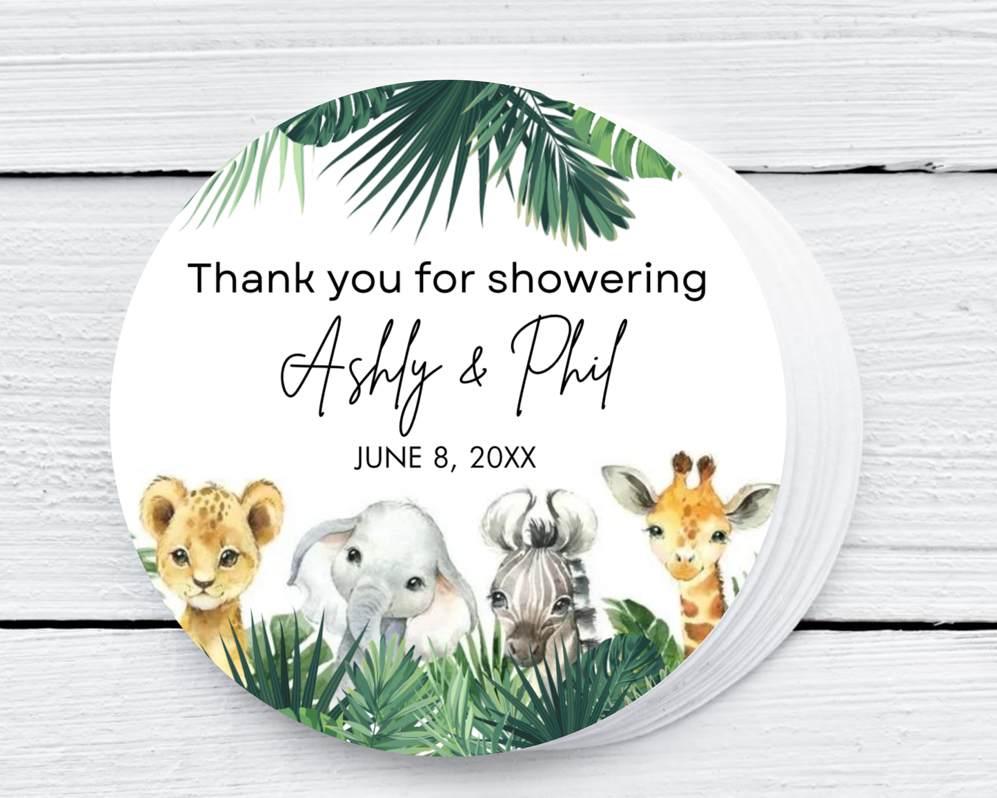 Jungle - Baby Shower Soy Wax Candle - Set of 1