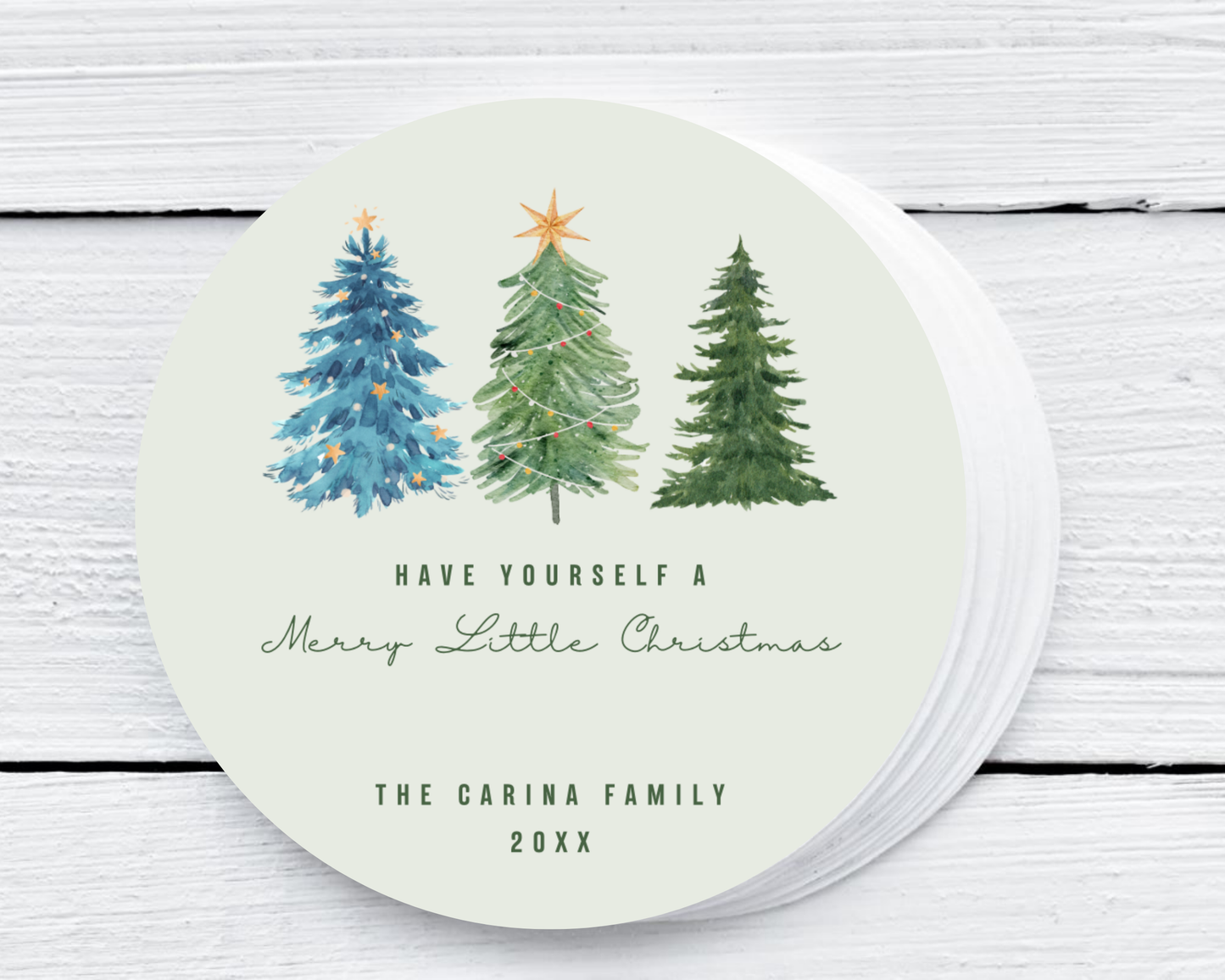 Christmas Trees - Holiday Christmas Soy Wax Candle - Set of 1