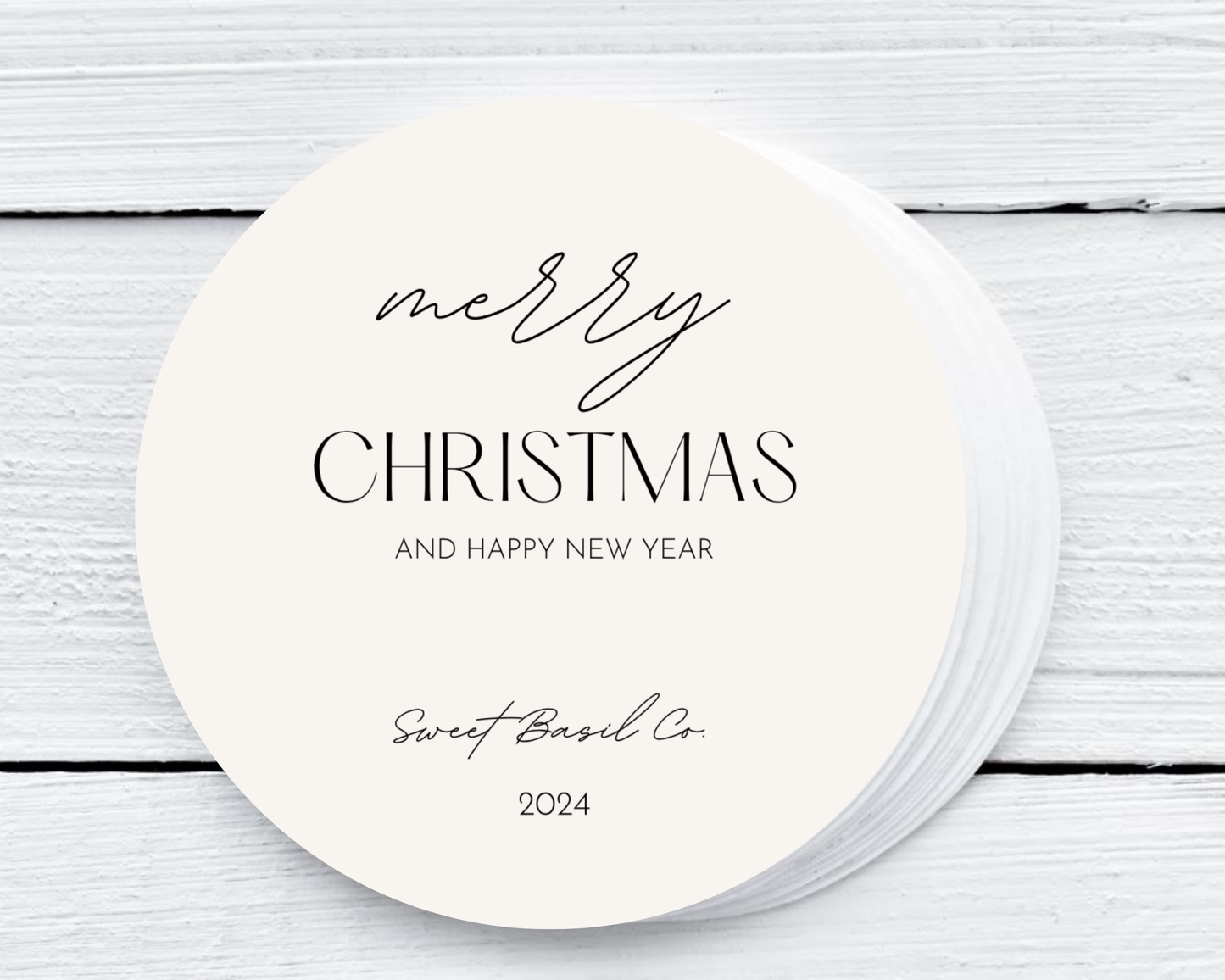 Modern Christmas - Holiday Christmas Soy Wax Candle - Set of 1