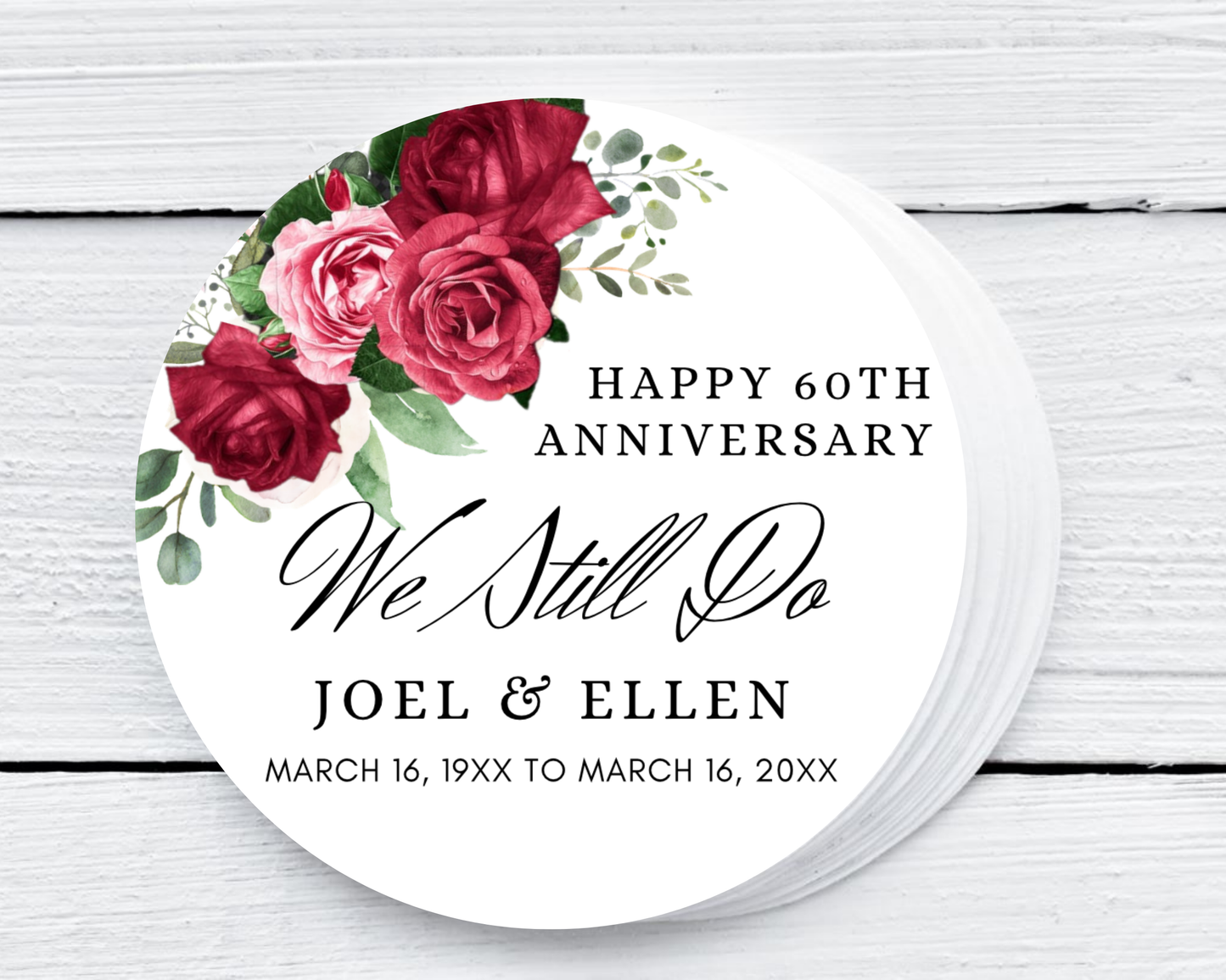 Happy Anniversary - Wedding Soy Wax Candle - Set of 1