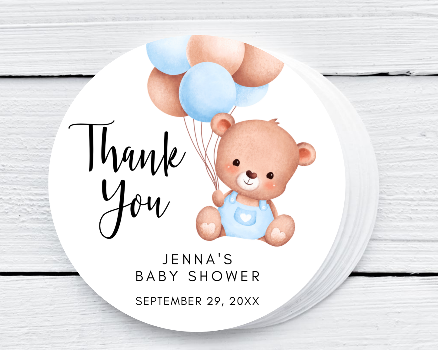 Teddy Bear - Baby Shower Soy Wax Candle - Set of 1