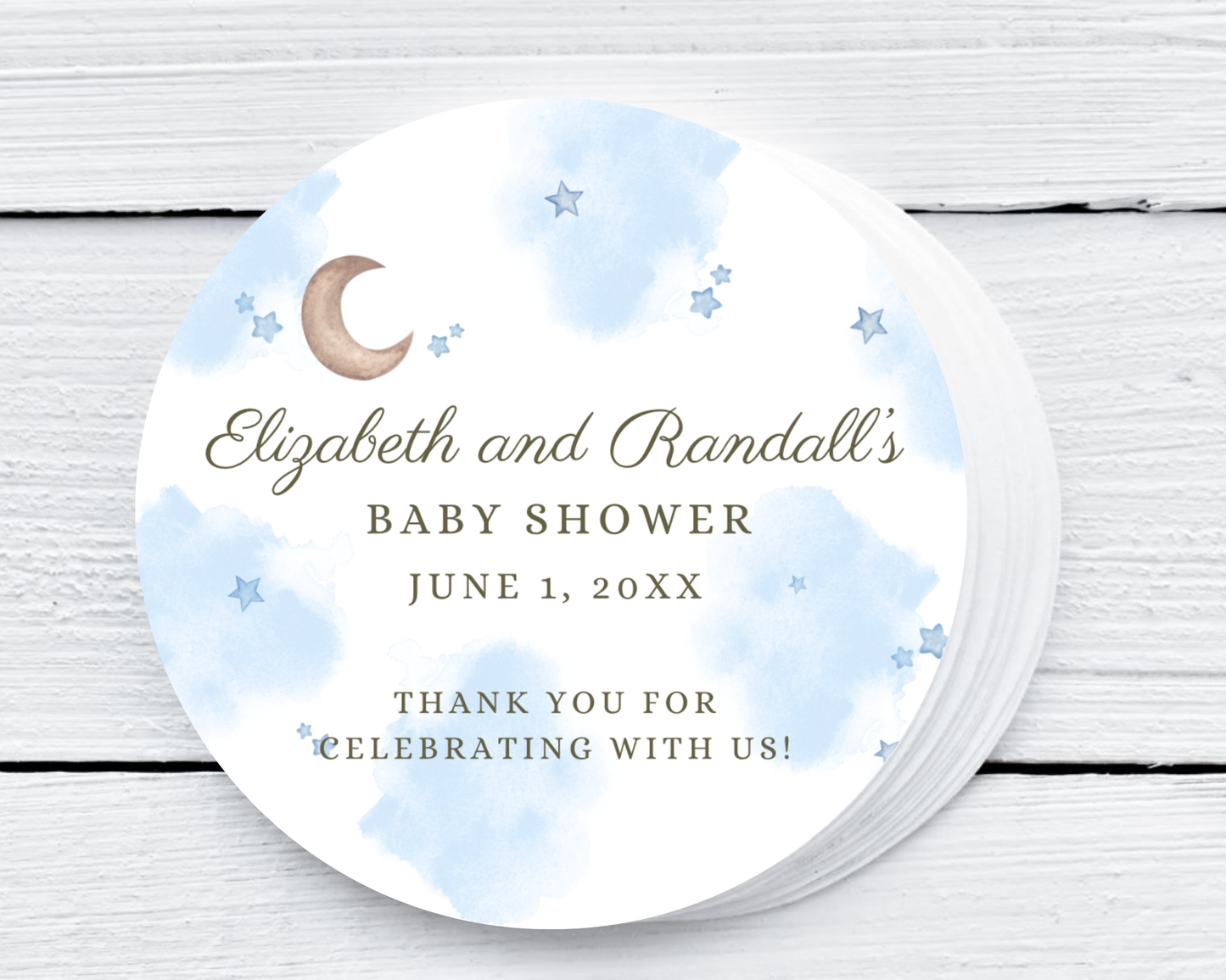 Cloud Nine - Baby Shower Soy Wax Candle - Set of 1