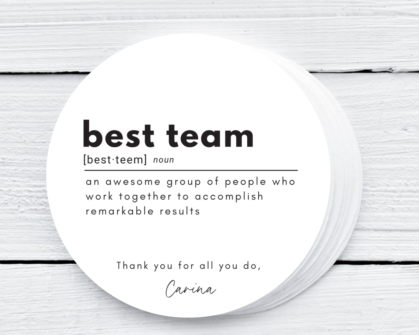 Corporate Best Team - Holiday Christmas Soy Wax Candle - Set of 1