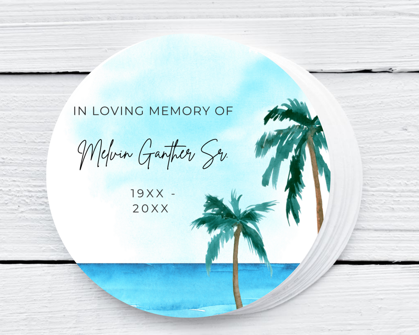 Beach Memorial - Soy Wax Candle - Set of 1