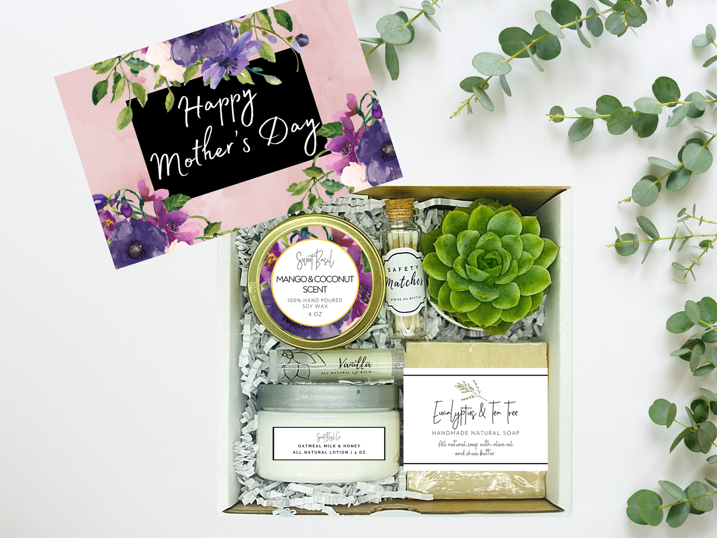 Purple Mother's Day Spa Gift Box