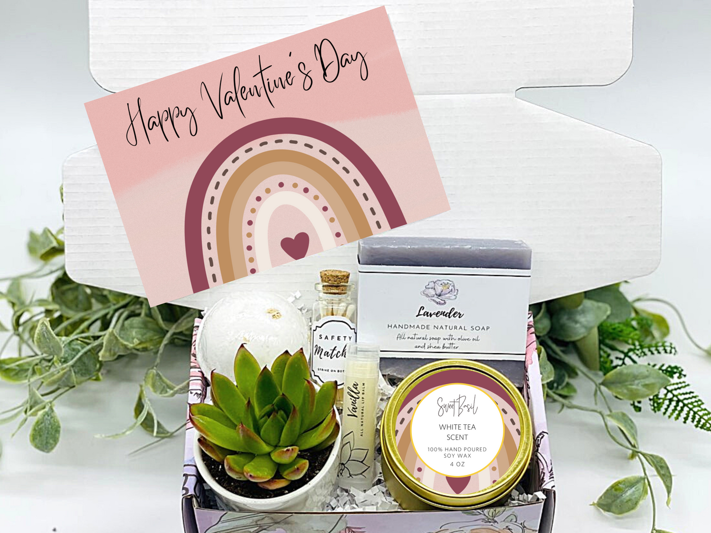 Valentine's Boho Rainbow Gift Box
