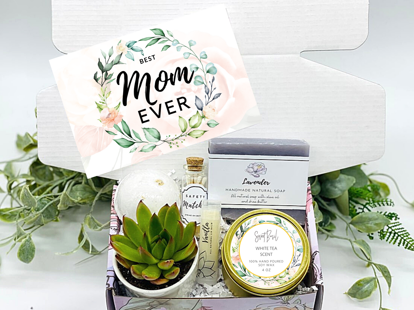 Pink Roses Best Mom Ever Gift Box