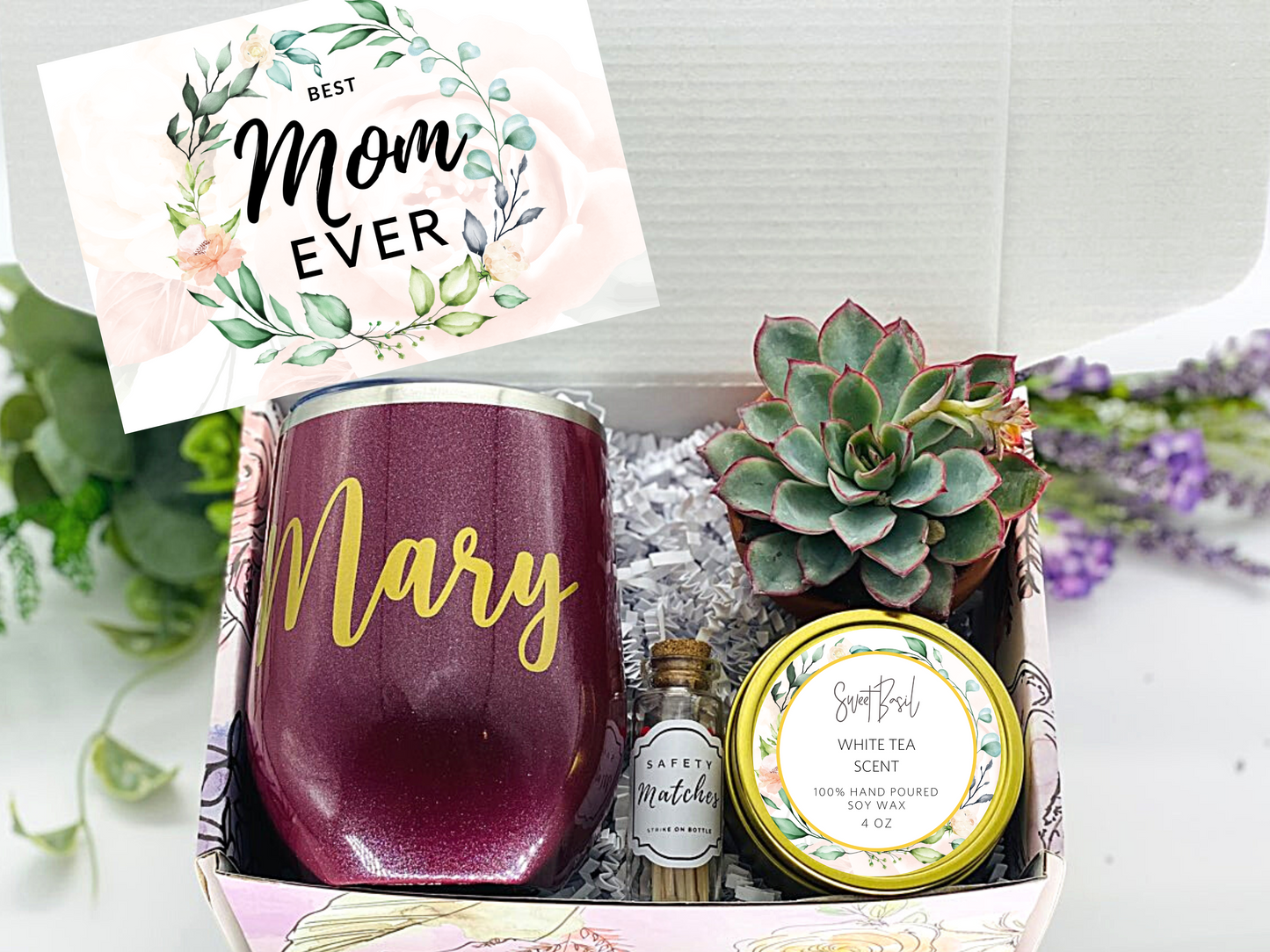 Best Mom Ever Personalized Wine Tumbler