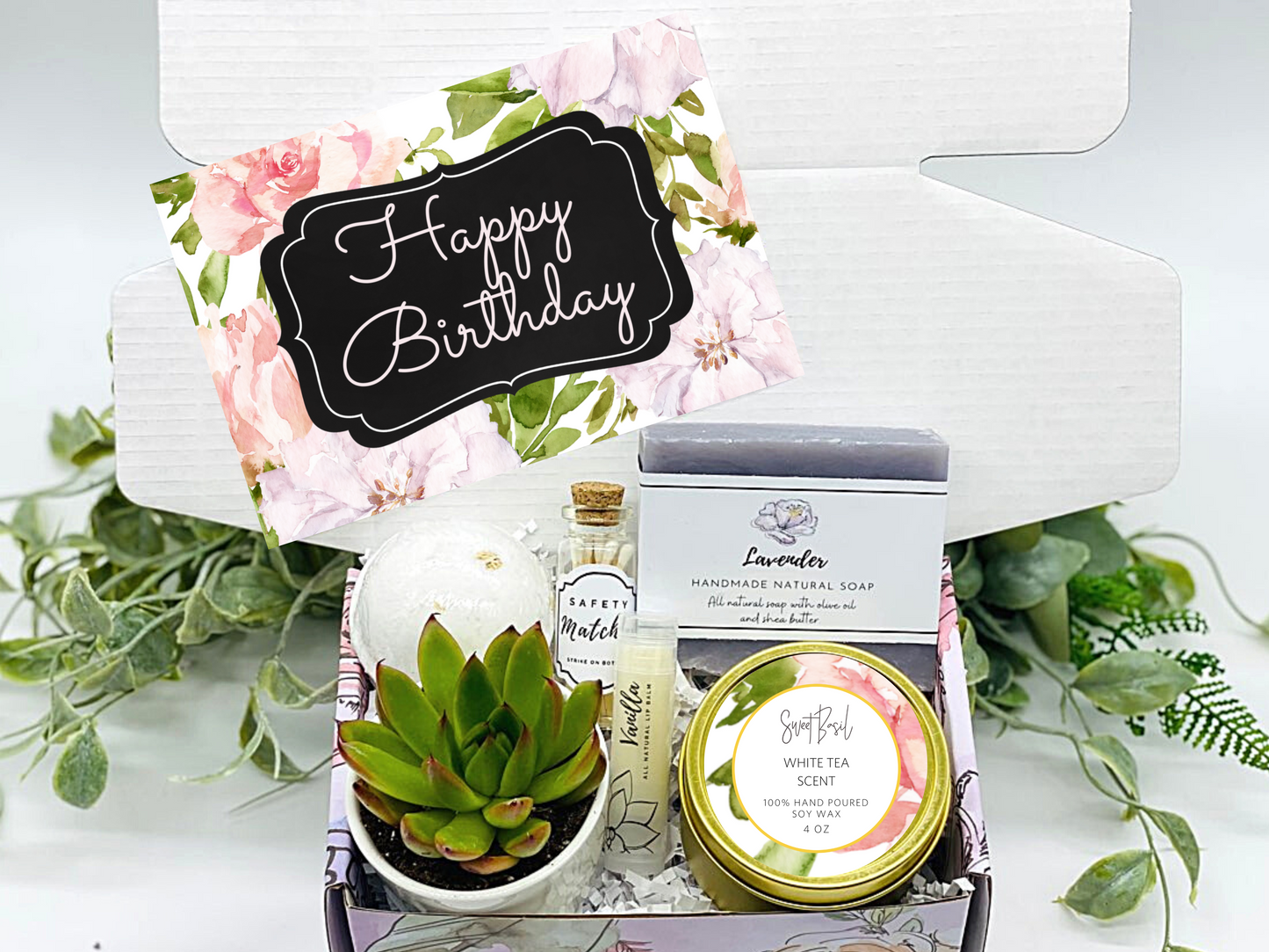 Spring Floral Happy Birthday Box