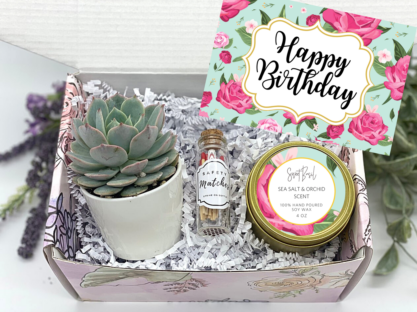 Happy Birthday Roses Gift Box