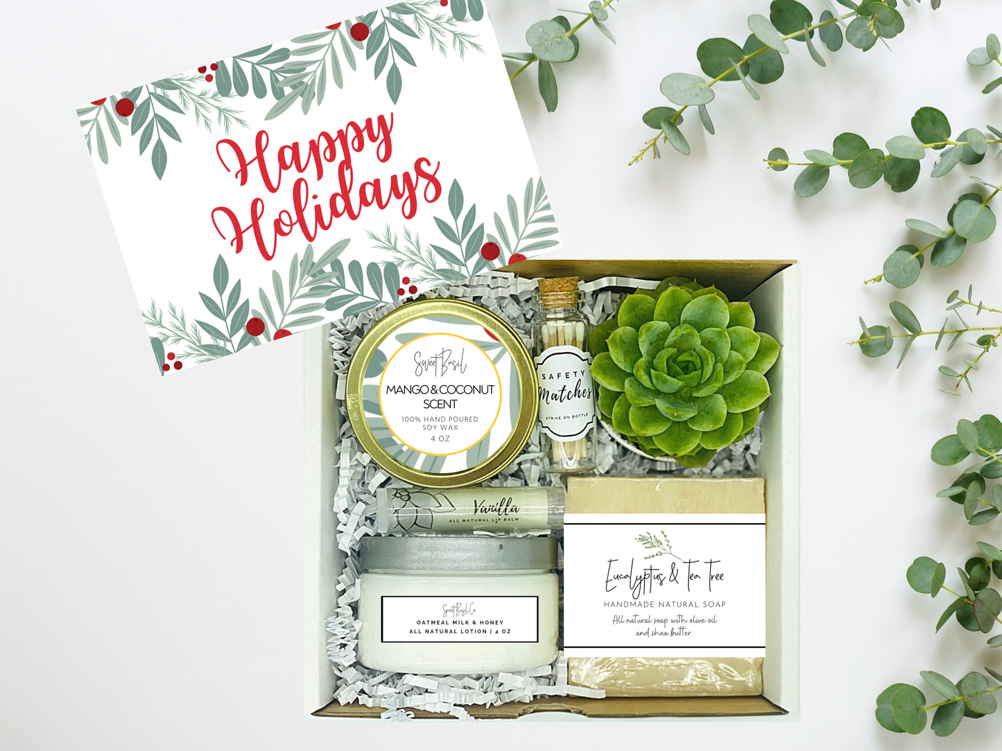 Happy Holidays Spa Gift Box