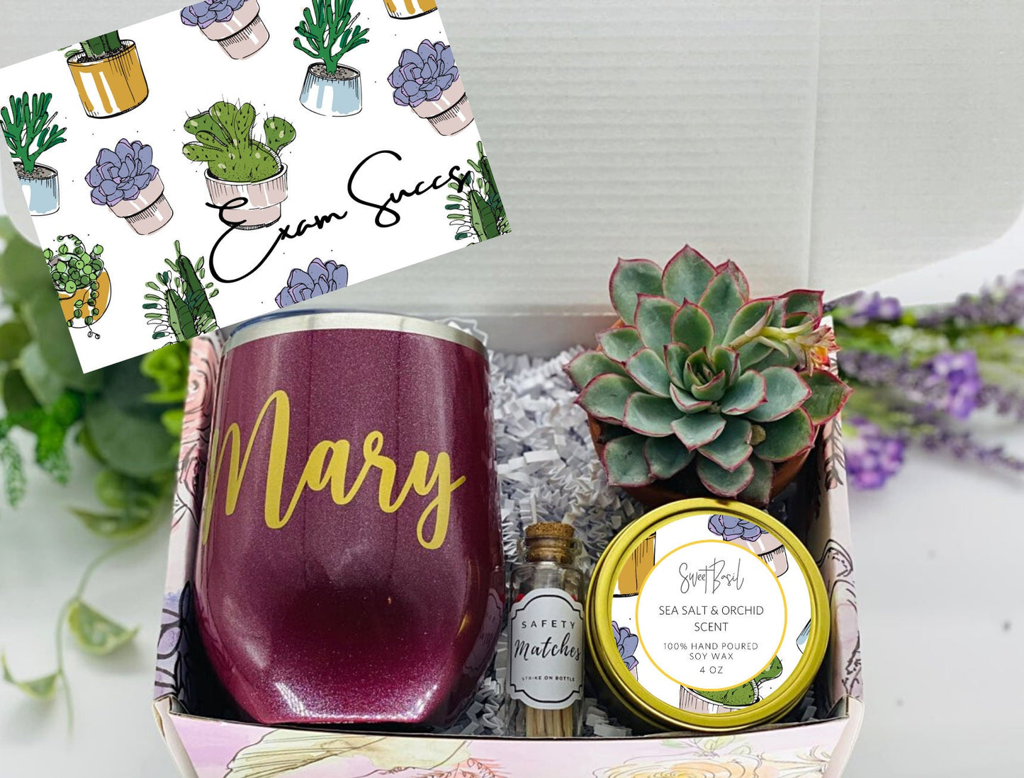 Exam Succs Personalized Wine Tumbler