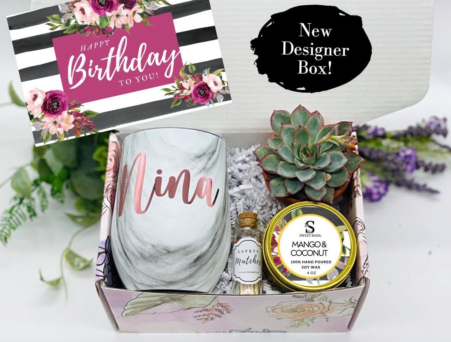 Burgundy Birthday Personalized Wine Tumbler