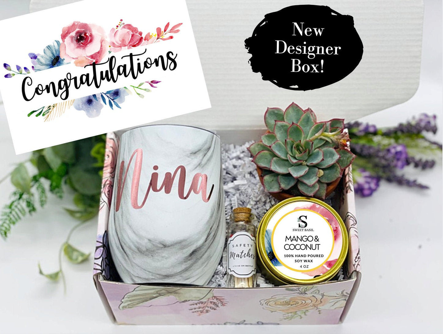 Congratulations Personalized Wine Tumbler