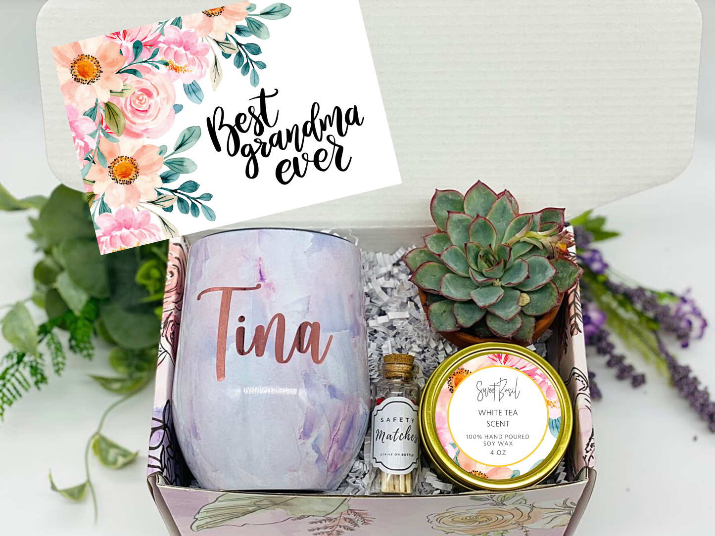 Best Grandma Ever Personalized Wine Tumbler
