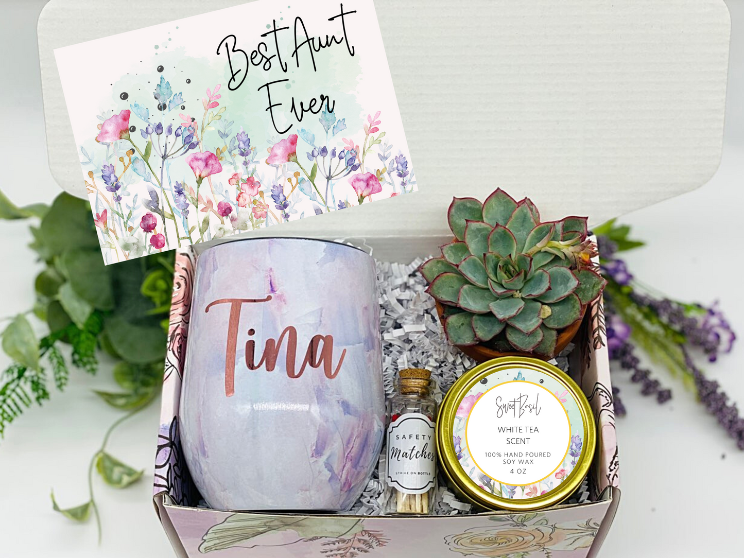 Best Aunt Ever Personalized Wine Tumbler