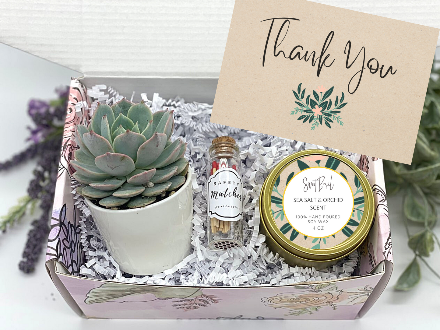 Kraft Thank You Gift Box