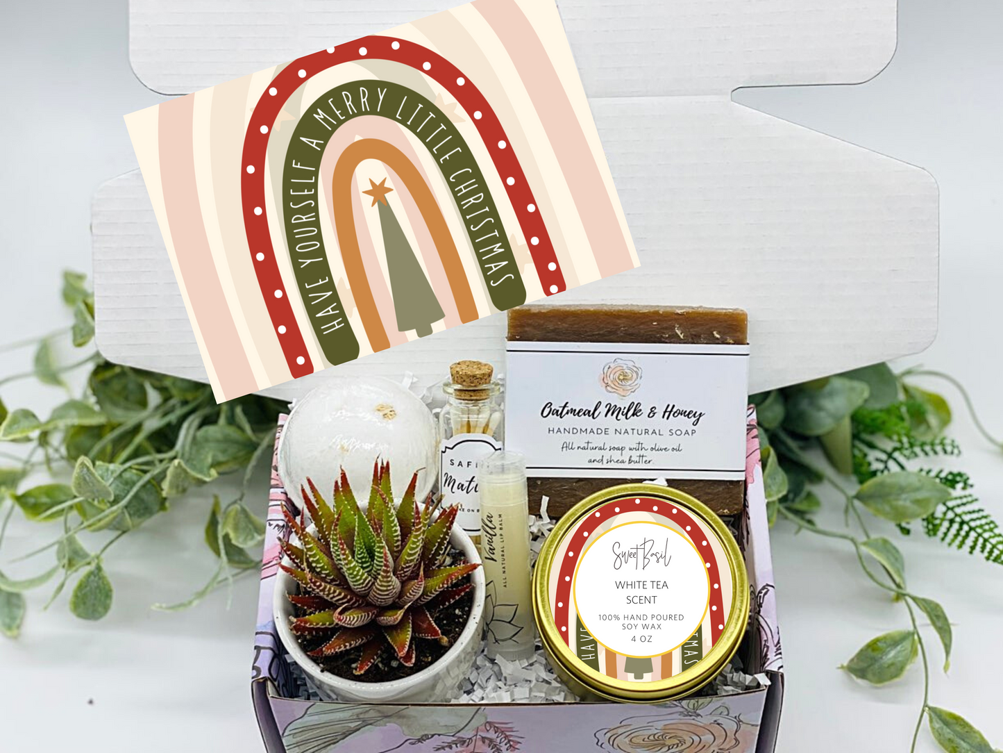 Boho Merry Christmas Gift Box