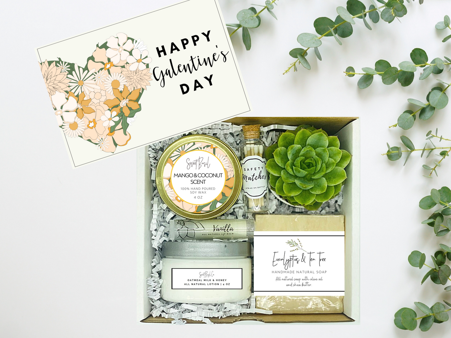 Floral Heart Galentine's Box