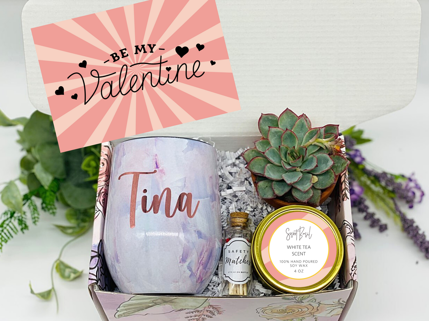 Be my Valentine Personalized Wine Tumbler