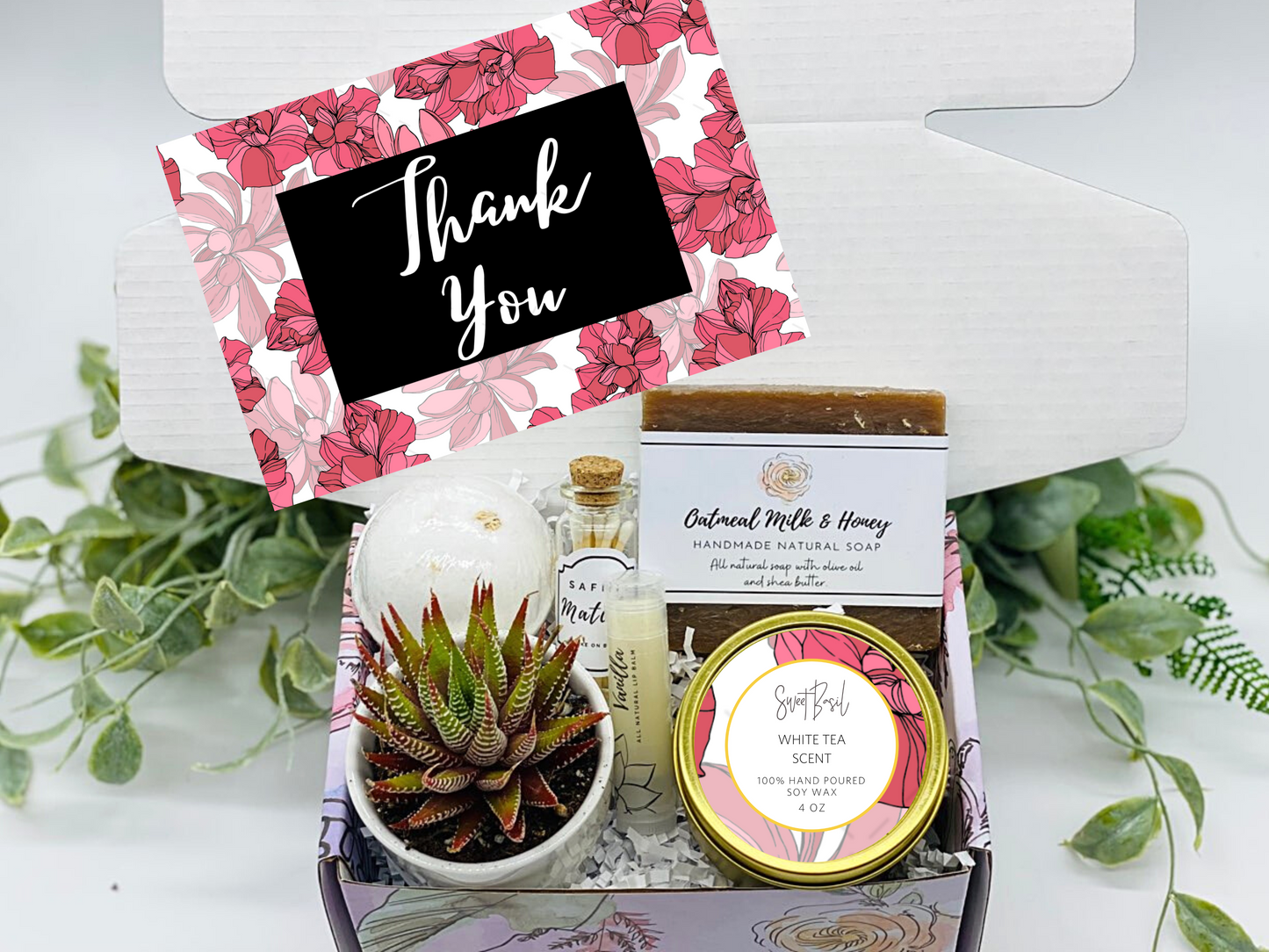 Summer Floral Thank You Gift Box