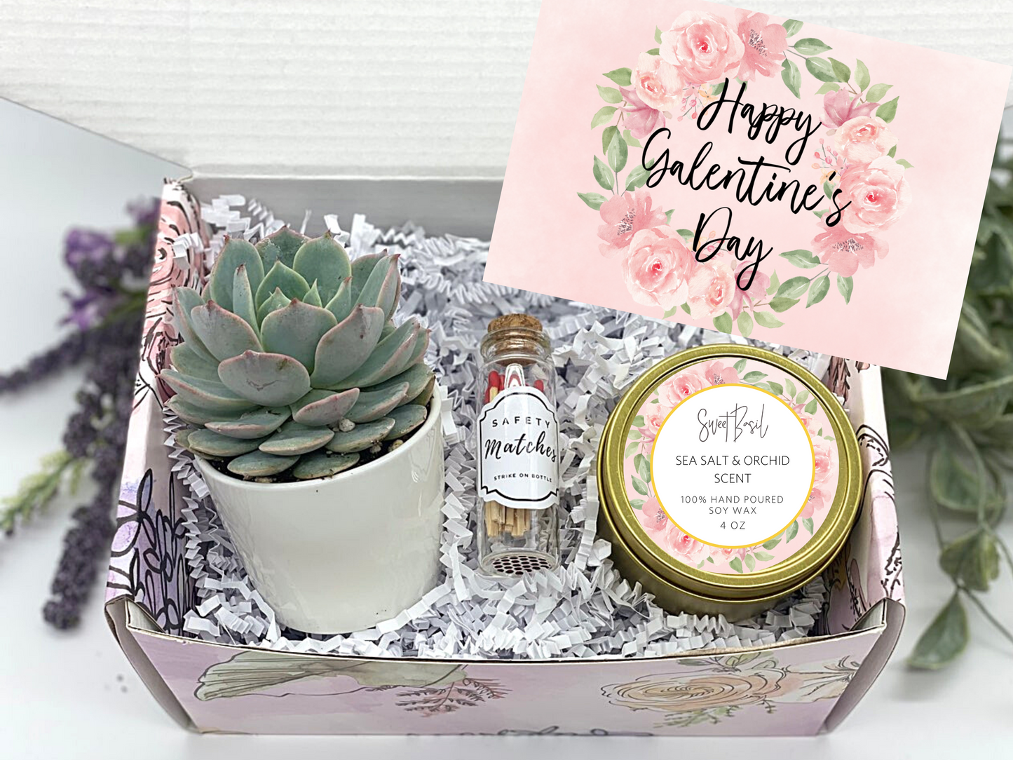 Floral Wreath Galentine's Gift Box