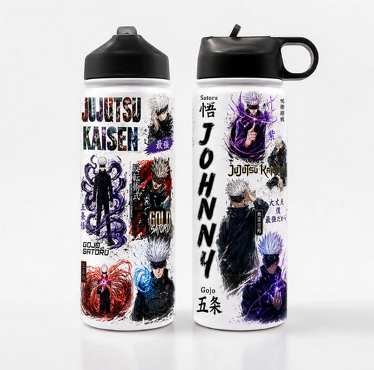 Personalized Gojo Water Bottle Jujutsu Kaisen Tumbler