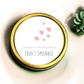 Heart Pink Sprinkle - Baby Shower Soy Wax Candle - Set of 1