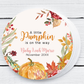 Fall Pumpkin - Baby Shower Soy Wax Candle - Set of 1