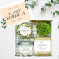 Greenery Happy Birthday Wishes Succulent Spa Box