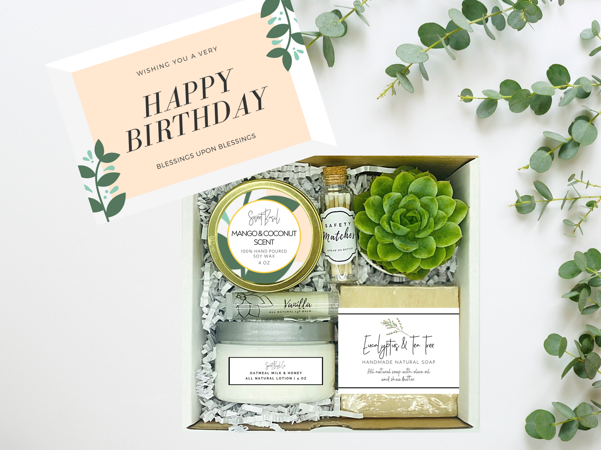 succulent birthday wishes Greenery Happy Birthday Wishes Succulent Spa Box