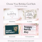 Birthday Gift Box with Succulent & Amber Glass Soy Candle