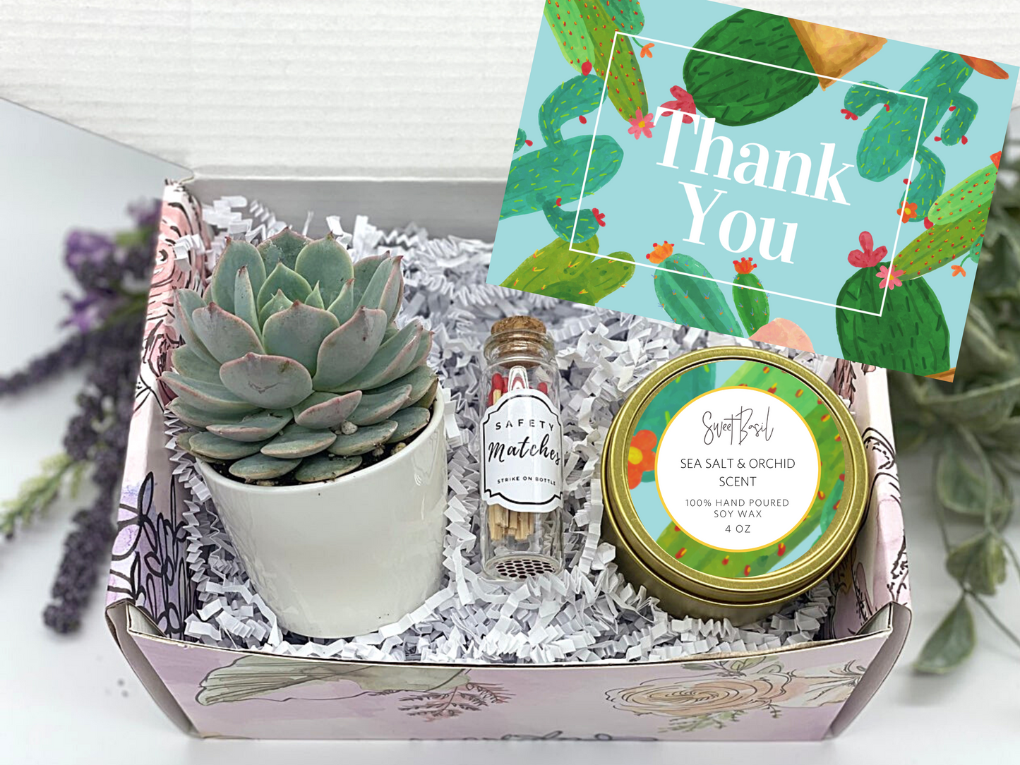 Cactus Thank You Gift Box