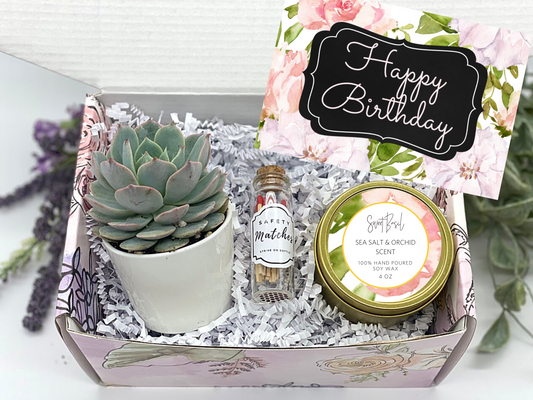 Spring Floral Birthday Gift Box