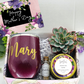 Purple Mother's Day Personalized Wine Tumbler