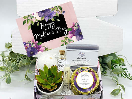 Purple Mother's Day Gift Box