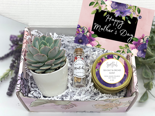 Purple Floral Mother's Day Gift Box