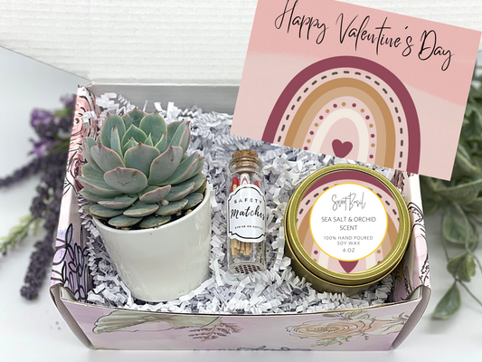 Valentine's Boho Rainbow Gift Box