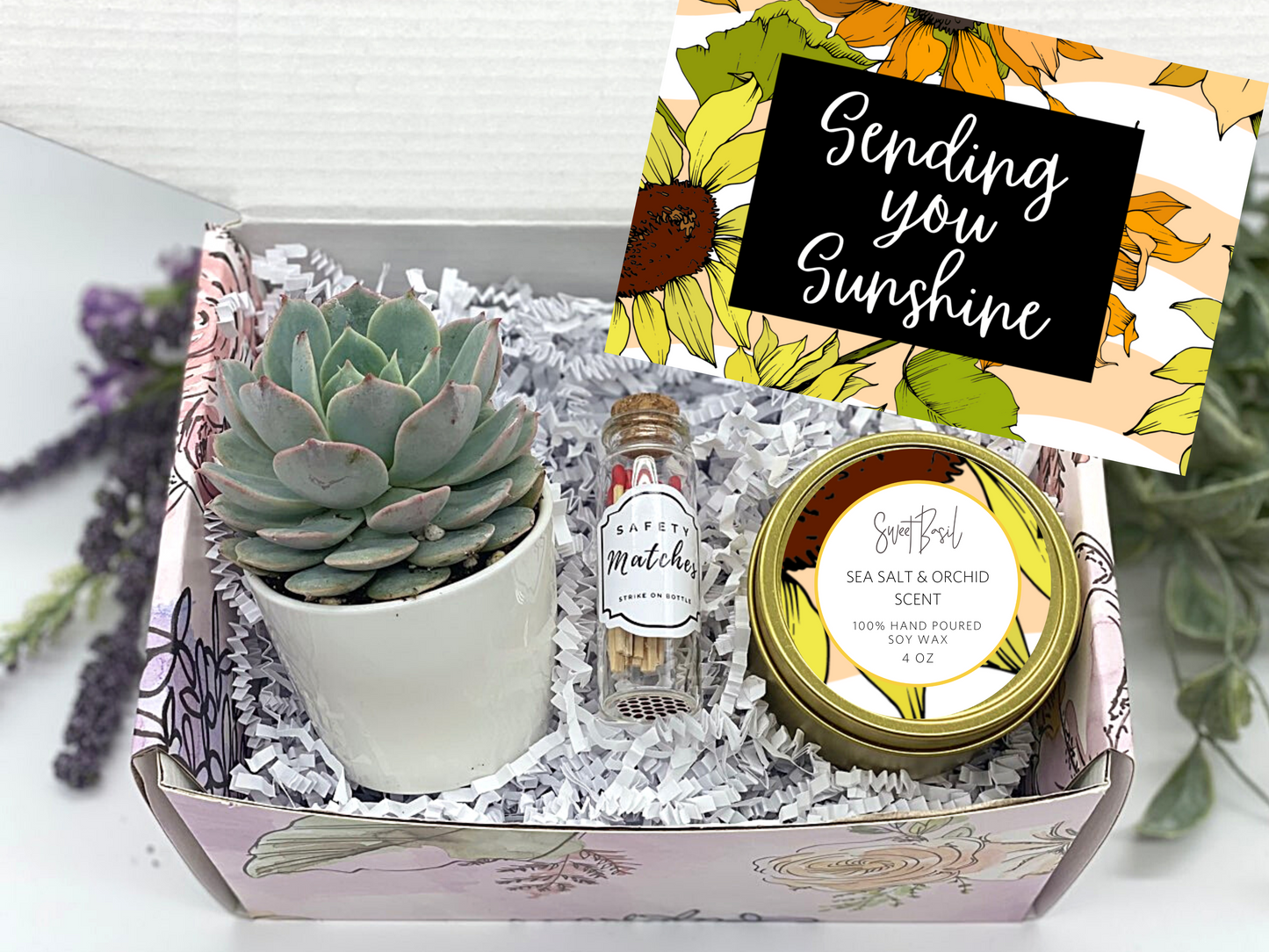 Sunflowers Thinking of You Gift Box