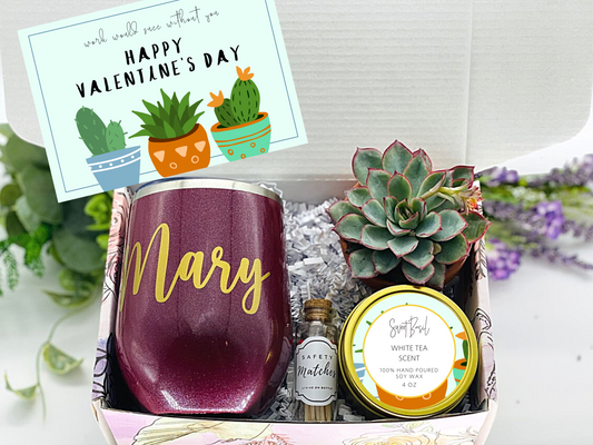 Co-worker Valentine's Personalized Wine Tumbler