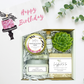 Pink Cake Happy Birthday Succulent Spa Box