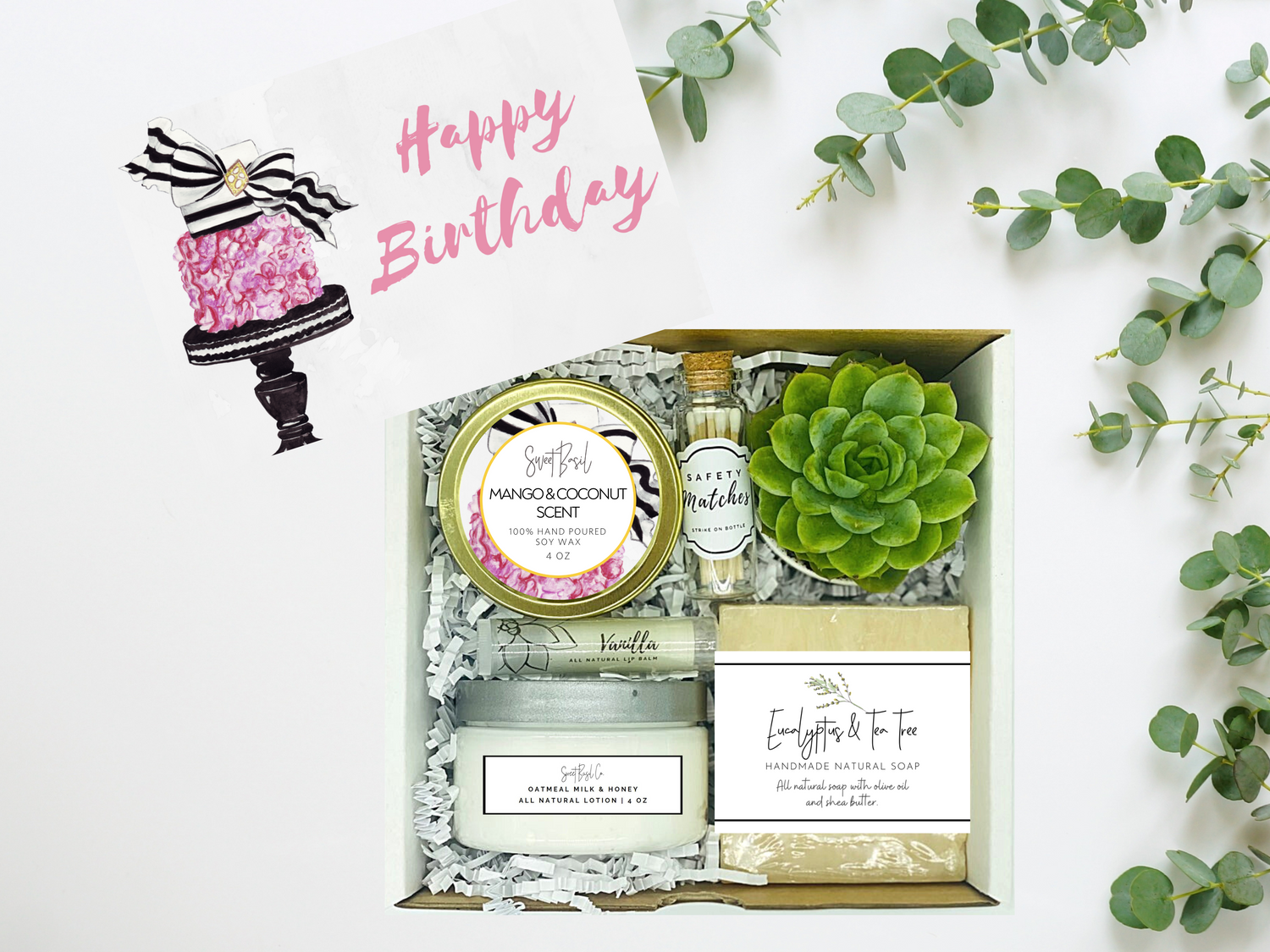 Spa White Box  / Birthday White Box