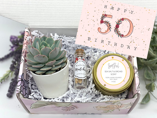 Happy 50th Birthday Gift Box