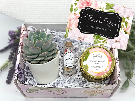 Spring Floral Thank You Gift Box
